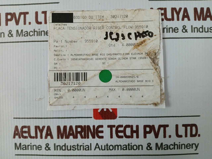 Control Flow 955910 Flange Gasket 30217120