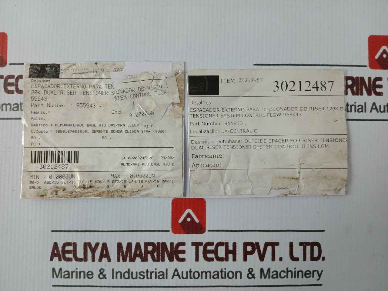 Control Flow 955943 120K Dual Riser Tensioner System 30212487