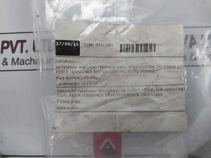 Control Flow 955992 Split Ring Retainer For Dual Riser Tensioner Hn-175496