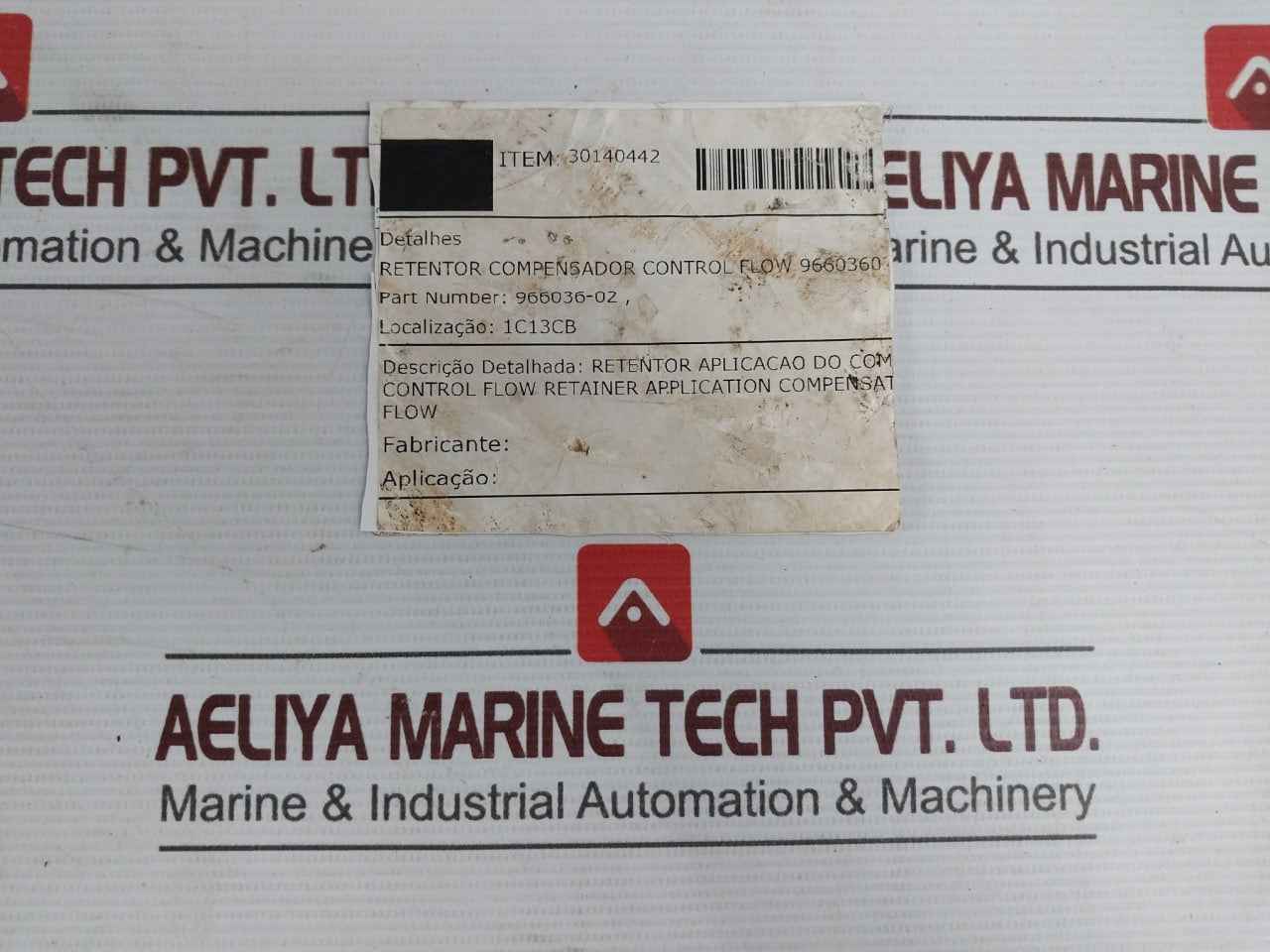 Control Flow 966036-02 Compensator Retainer 30140442