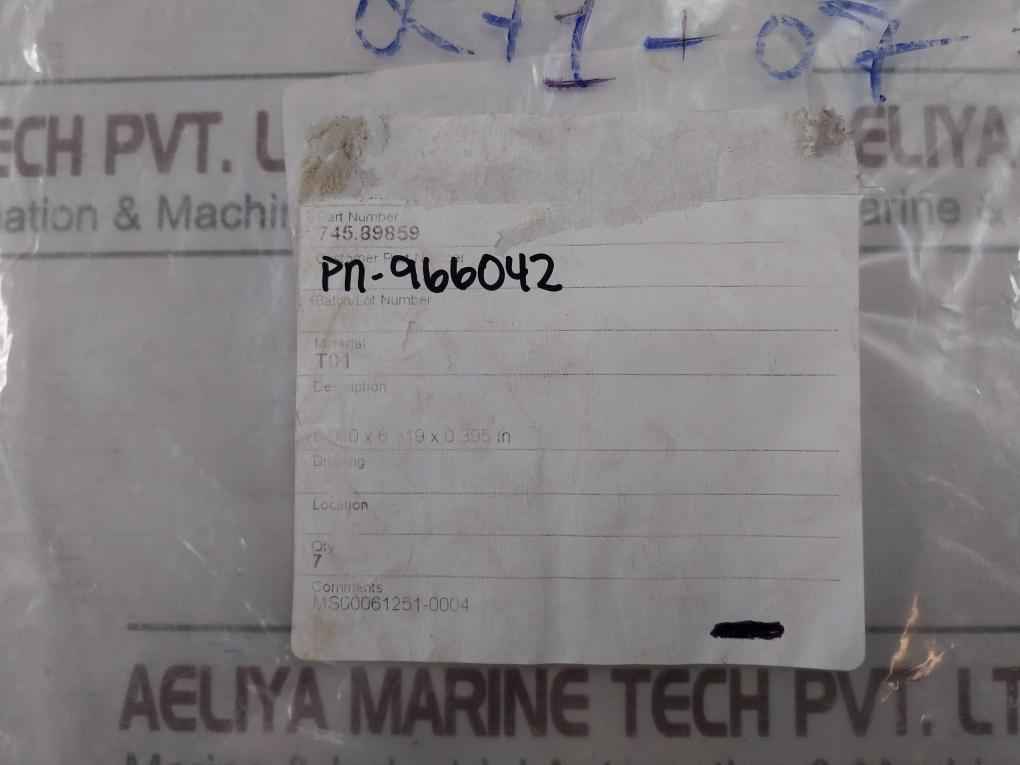 Control Flow 966042 Movement Compensator Ring 600K-25 Dsc Seal