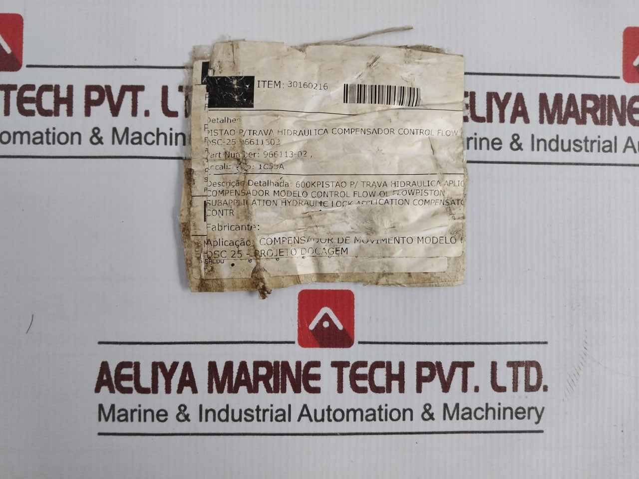 Control Flow 966113-02 Piston For Hydraulic Lock Compensator Dsc-25