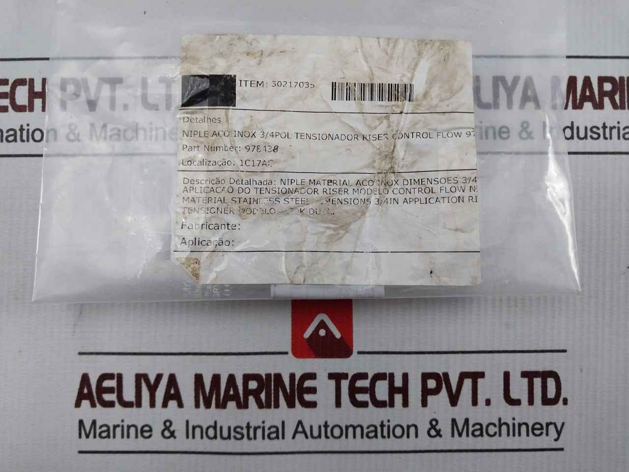 Control Flow 978438 Hex Nipple 3/4 Npt,Ss43