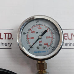 Control Process 0-400 Bar Pressure Gauge 0-6000 Psi En 837-1