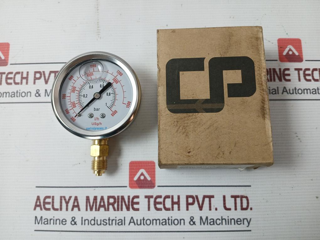 Control Process Mirg63G1/4-0/1-b/Lh/Lsgh Stainless Steel Pressure Gauge 0-1 Bar