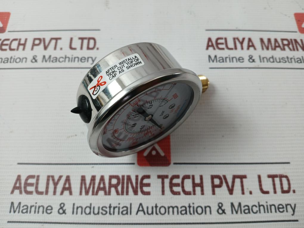 Control Process Mirg63G1/4-0/1-b/Lh/Lsgh Stainless Steel Pressure Gauge 0-1 Bar