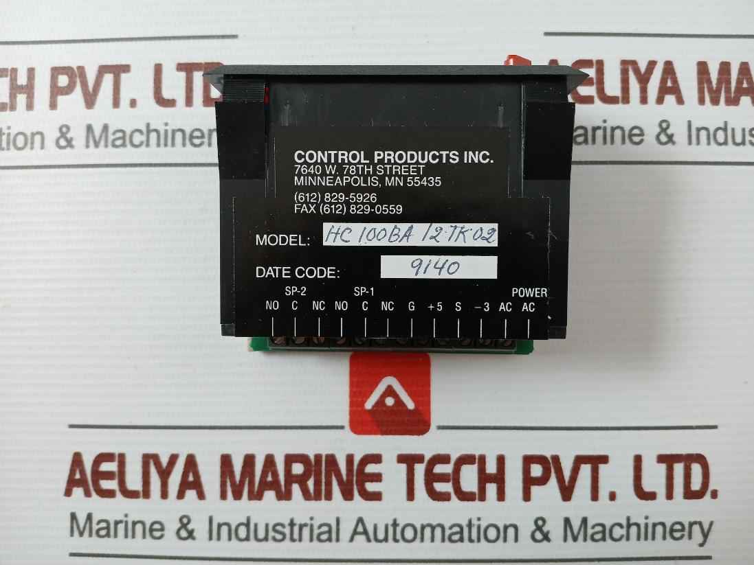 Control Products Hc 100Ba 12 Tk 02 Rh Temperature Indicator