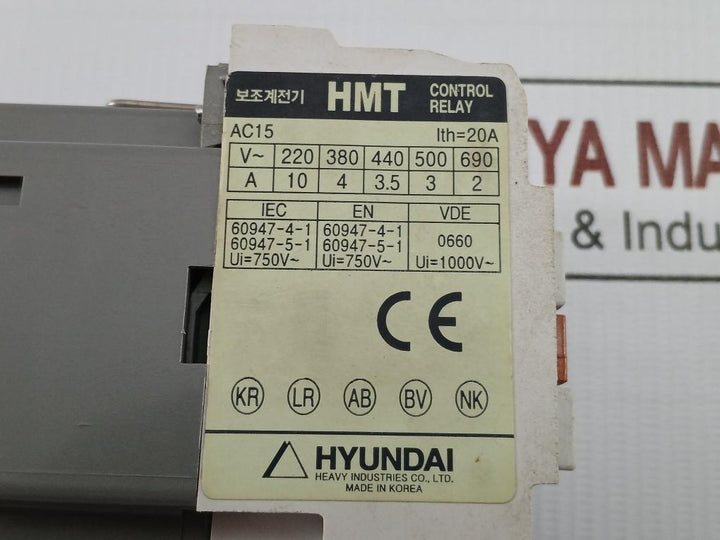Control Relay 110V Hyundai Hmt 31