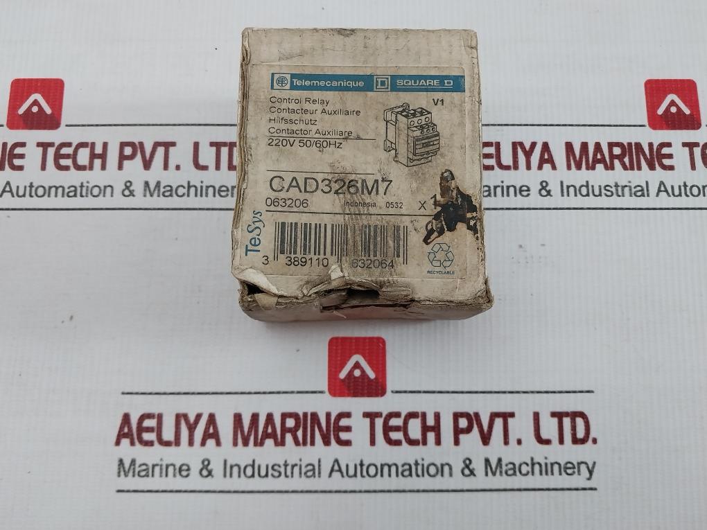 Control Relay Cad326M7 Telemecanique 220V 50/60Hz