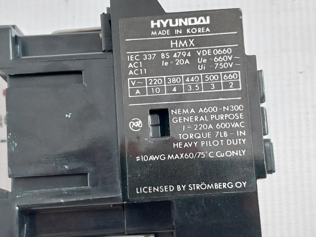 Control Relay Hmx 31 Hyundai 660V/20A