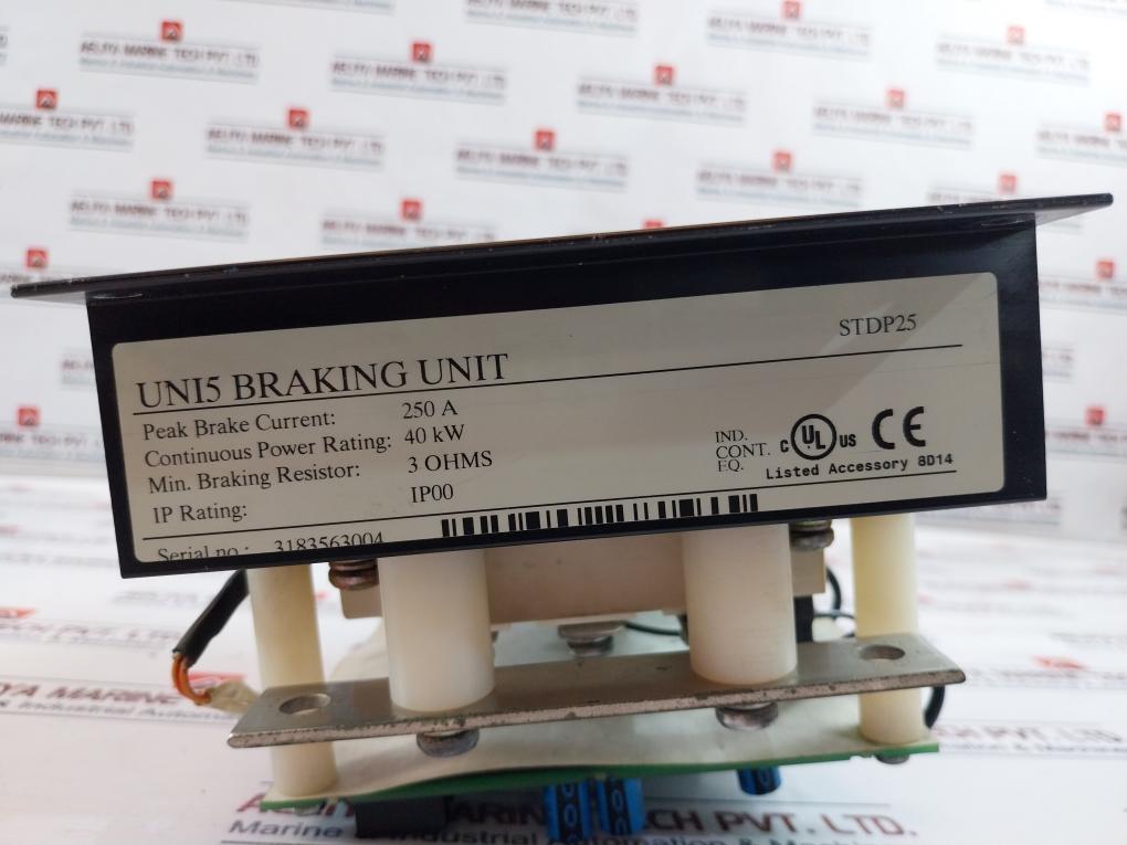Control Techniques Uni5 Braking Unit Ip00 250A 40 Kw 3 Ohms Stdp25