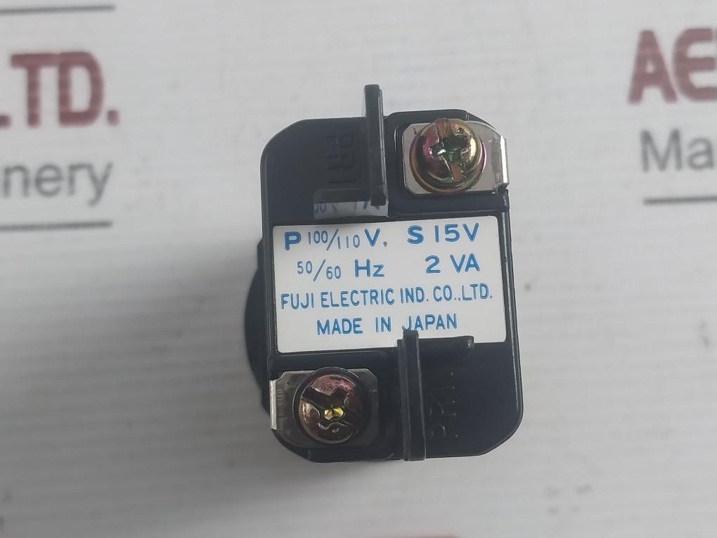 Control Transformer 100/110V To 15V Fuji Electric 2Va 50/60Hz
