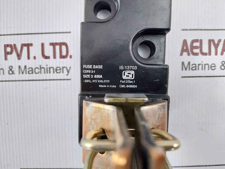 Controls & Switchgear Cdfb 3-1 Fuse Base 630A 415V 60W