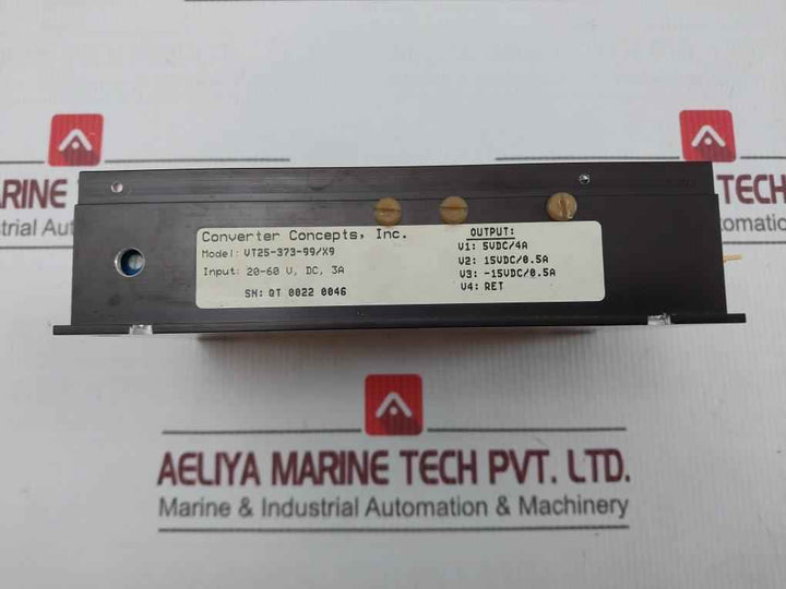 Converter Concepts Vt25-373-99/X9 Power Supply Module 20-60 V, Dc, 3A Used