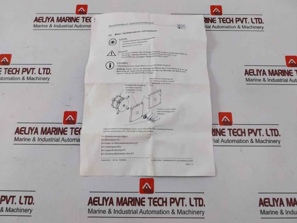 Convotherm 2617294 Fixing Part For Motor 2625109