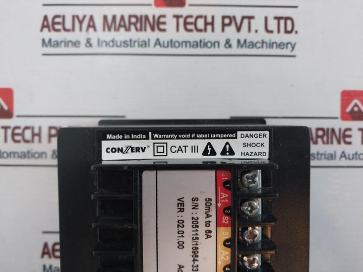 Conzerv Dm3110 Digital Amp Meter 90 To 300Vac 50/60Hz