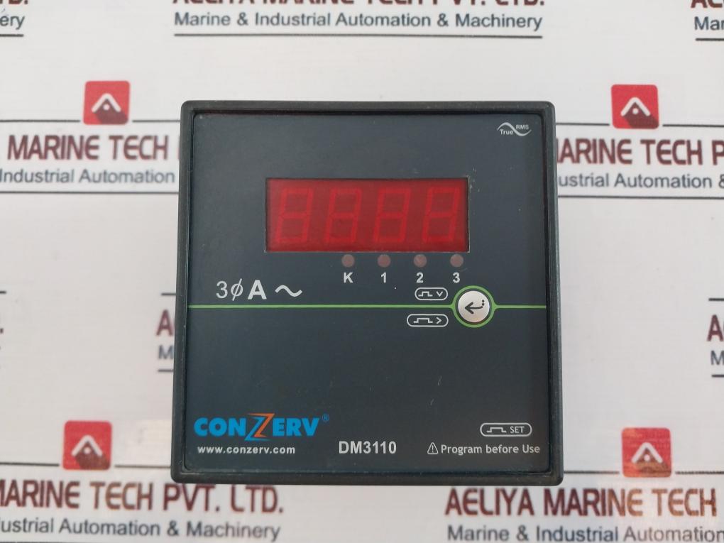 Conzerv Dm3110 Digital Amp Meter 90 To 300Vac 50/60Hz