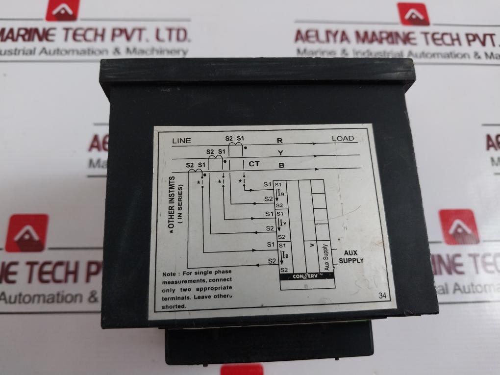 Conzerv Dm 3258 Digital Panel Meter, 110V Aux Supply, 50/60Hz