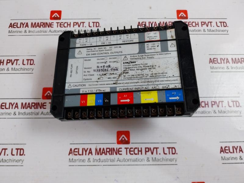 Conzerv Em 3360 Controller, 5.05.02, Ac 240V 3A, Dc 24V 2A