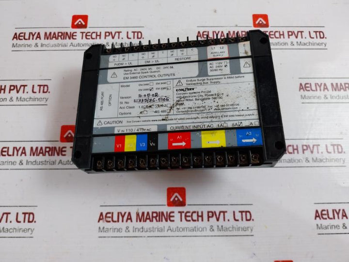 Conzerv Em 3360 Controller, 5.05.02, Ac 240V 3A, Dc 24V 2A