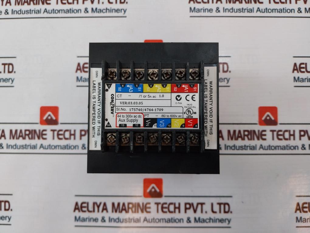 Conzerv Em 6400 Energy Meter 44 To 300V Ac Dc