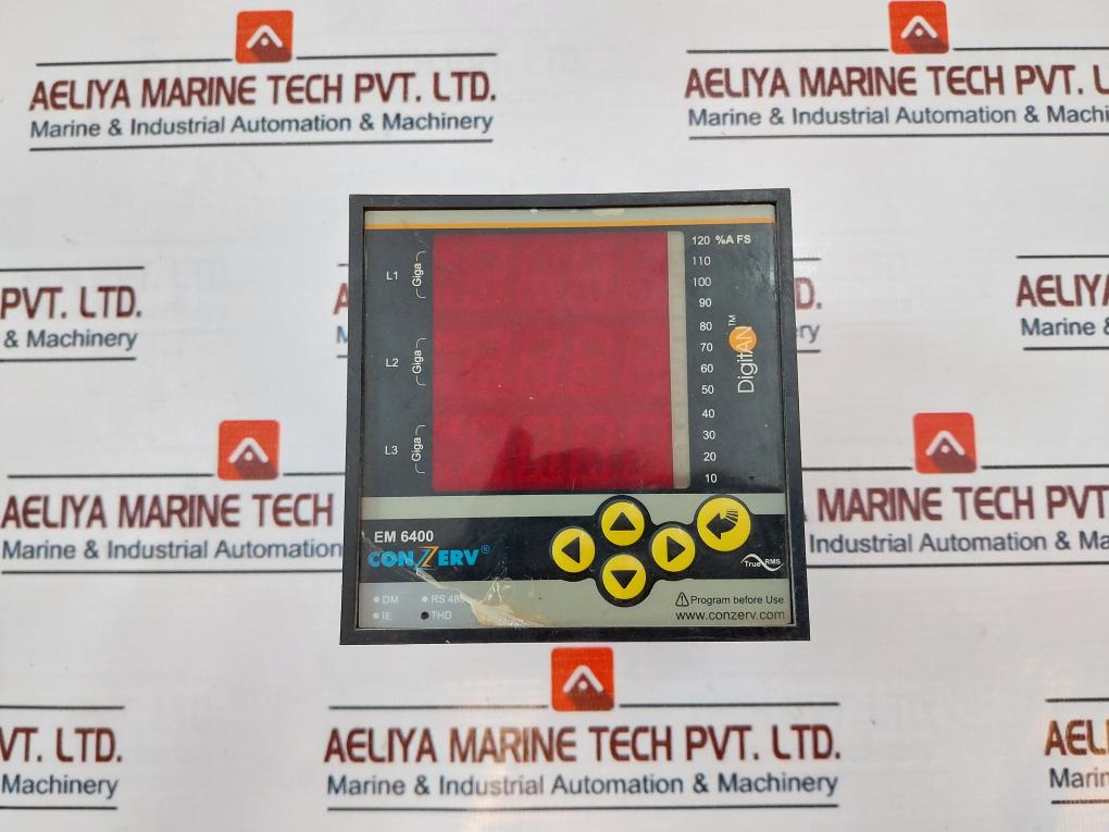 Conzerv Em 6400 Energy Meter 44 To 300V Ac Dc