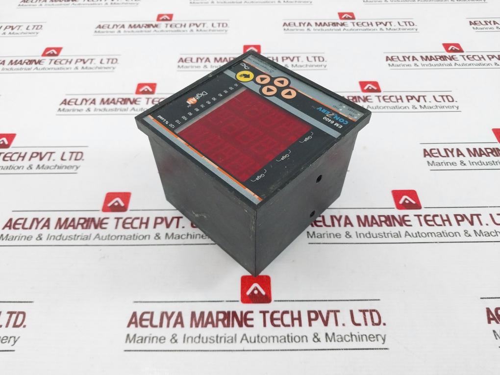 Conzerv Em 6400 Power Meter 44 To 300V Ac/Dc