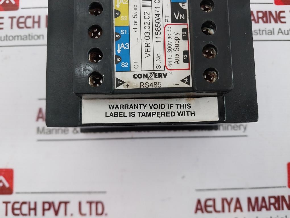 Conzerv Em 6400 Power Meter 44 To 300V Ac/Dc