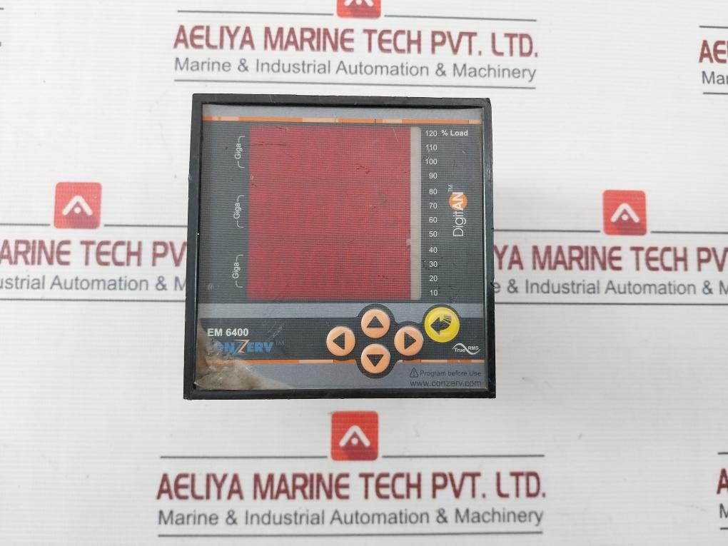 Conzerv Em 6400 Power Meter Rs485 44 To 300V Ac Dc 10 To 120% Load