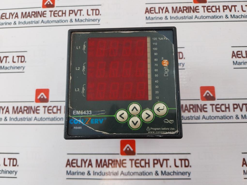 Conzerv Em6433 Rs 485 Power & Energy Meter