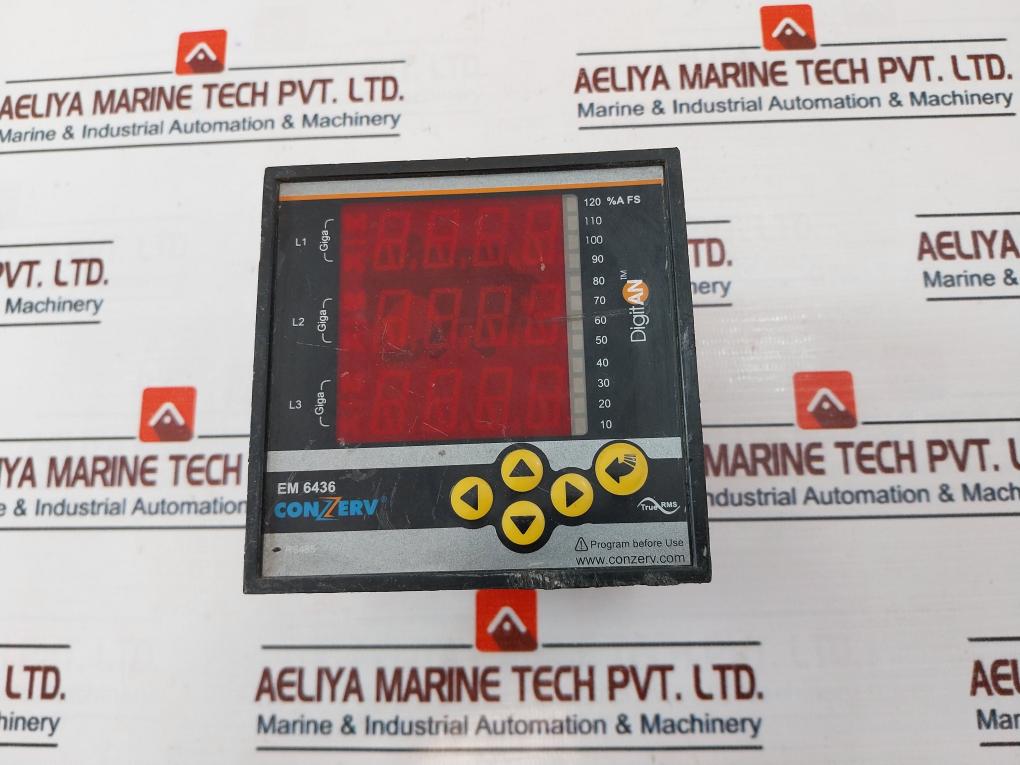 Conzerv Em 6436 Power Meter 44 To 300V Ac Dc
