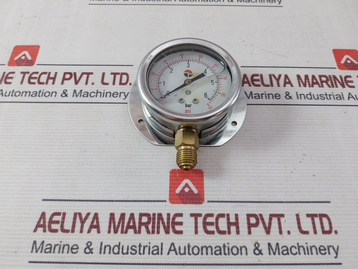 Cool Dynamic Ss-3072 Water Pressure Gauge 0-6 Bar 0-90 Psi