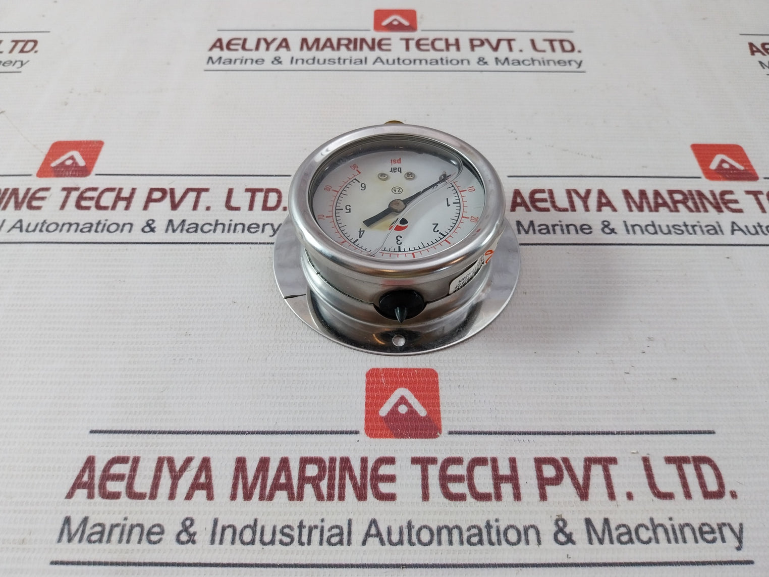 Cool Dynamic Ss-3072 Water Pressure Gauge 0-6 Bar 0-90 Psi