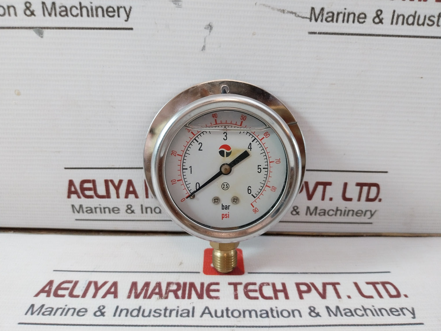 Cool Dynamic Ss-3072 Water Pressure Gauge 0-6 Bar 0-90 Psi
