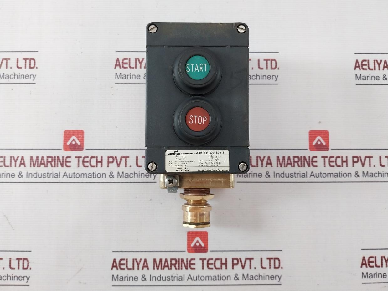 Cooper Crouse-hinds Ghg 411 8201 L0011 Push Button Control Station