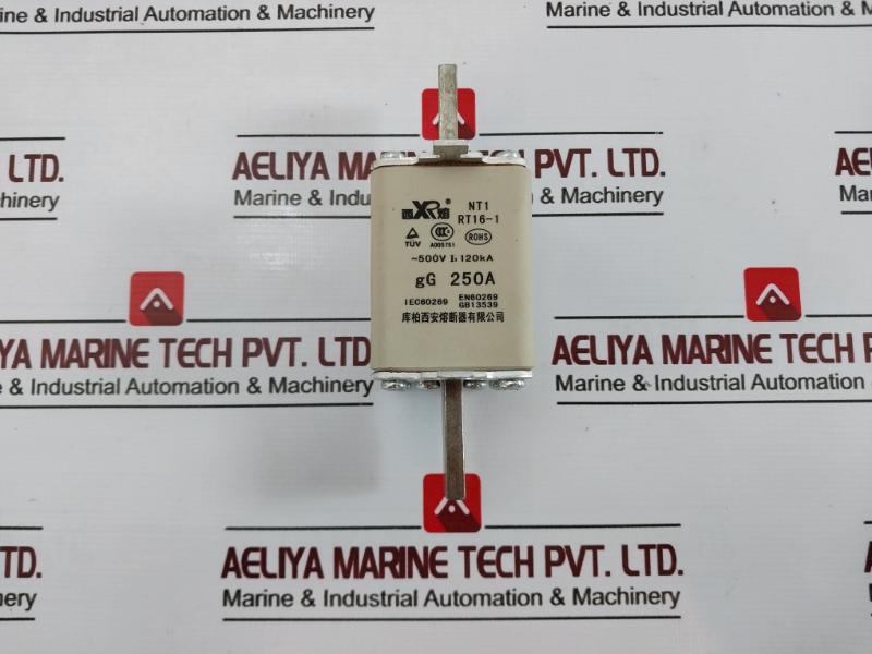 Cooper Xi'an Fuse A005751 500v 250a, I1 120ka, Iec60269 , Nt1 Rt16-1