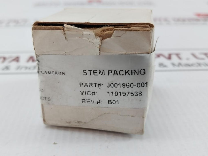 Cooper Cameron J001950-001 Stem Packing Seal Kit Rev:B01