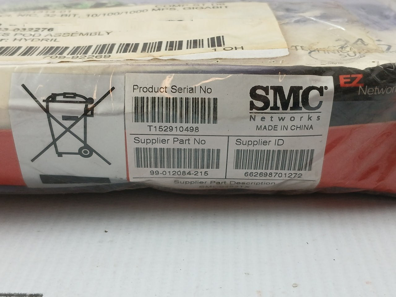 Copper Gigabit Pci Adapter Smc9452Tx Smc