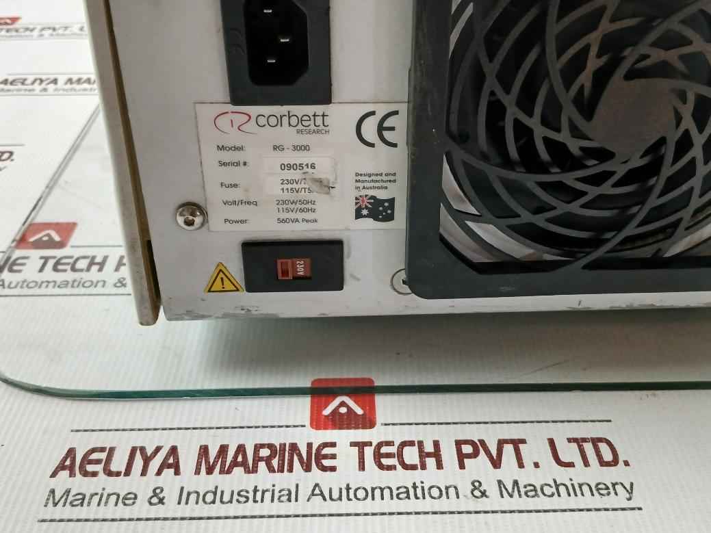 Corbett Research Rg-3000 Quantitative Pcr (Qpcr) Thermal Cycler 230v/50hz 560va