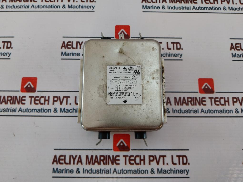Corcom 20VR1 EMI Filter 20A 120/250V 50-60Hz