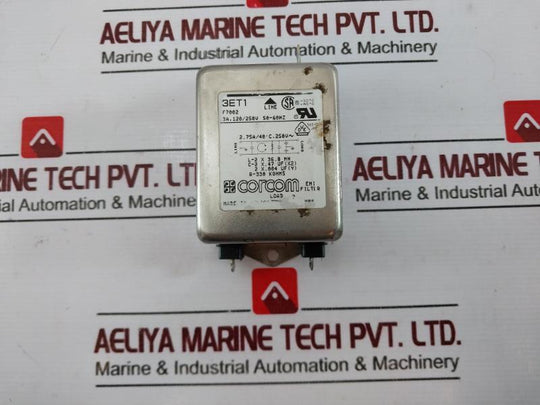 Corcom 3et1 Emi Filter Power Entry Module 3a 120/250v