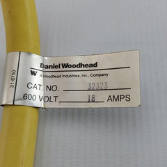 Cordset Connector 32323 Daniel Woodhead 600V 18A