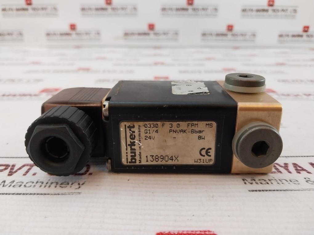 Burkert 0330 F 3,0 Fpm Ms Solenoid Valve
