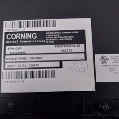 Corning Sph-01p Single Panel Housing Communication Circuit Accessory 763771