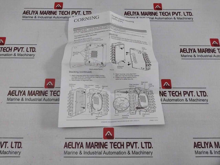 Corning Sph-01p Single Panel Housing Communication Circuit Accessory 763771