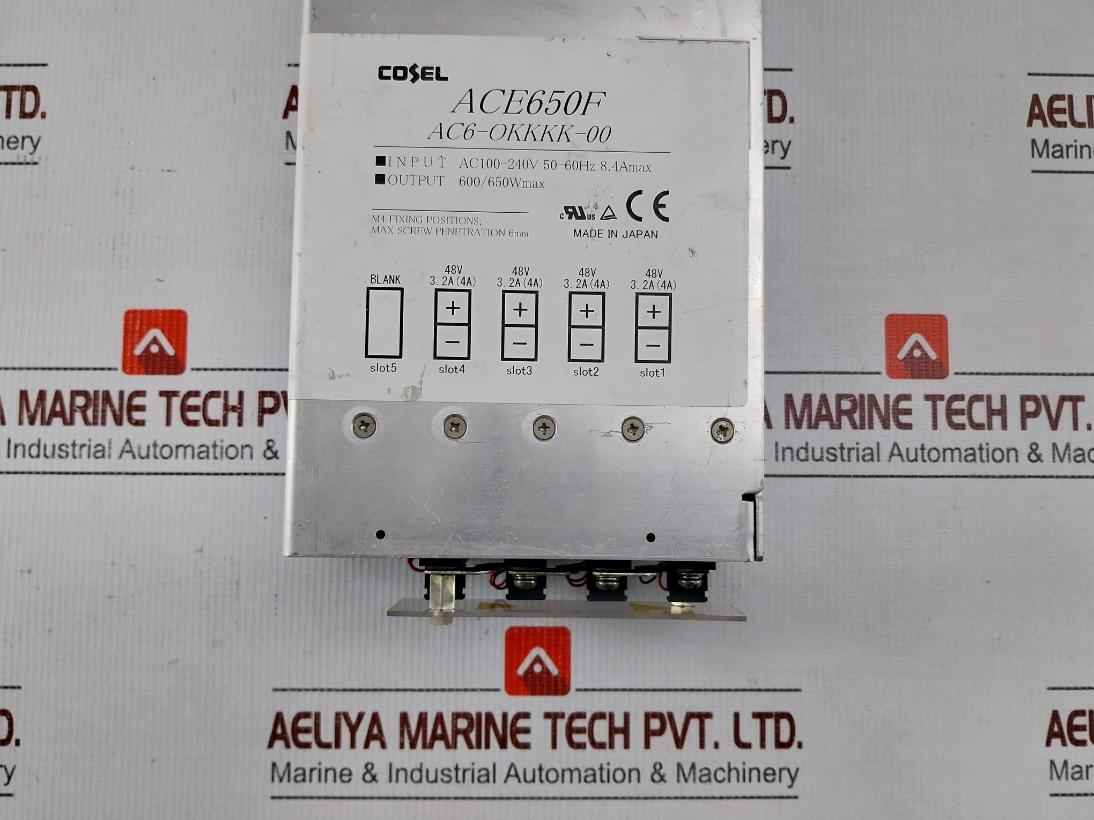 Cosel Ace650F Ac-dc Power Supply Ac100-240V 50-60Hz 8.4A Max