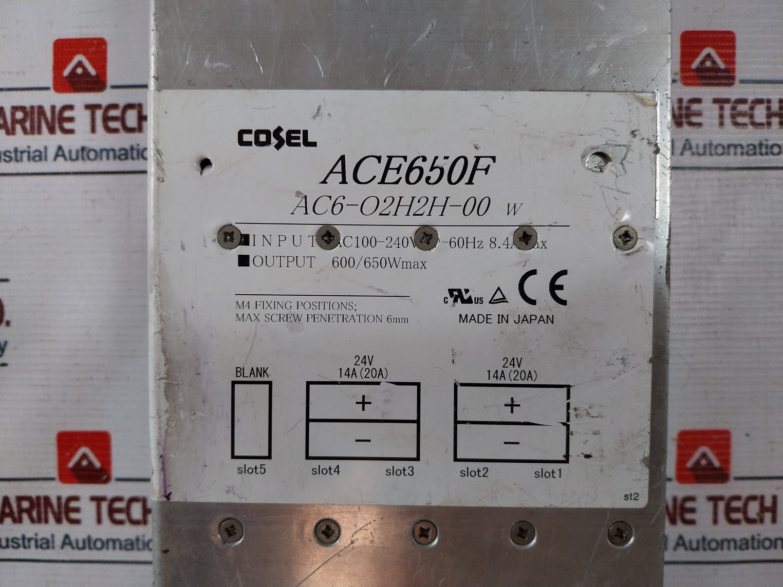 Cosel Ace650F Modular Power Supply Ac100-240V 50-60Hz 8.4A Max 600/650Wmax