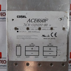 Cosel Ace650F Modular Power Supply Ac100-240V 50-60Hz 8.4A Max 600/650Wmax