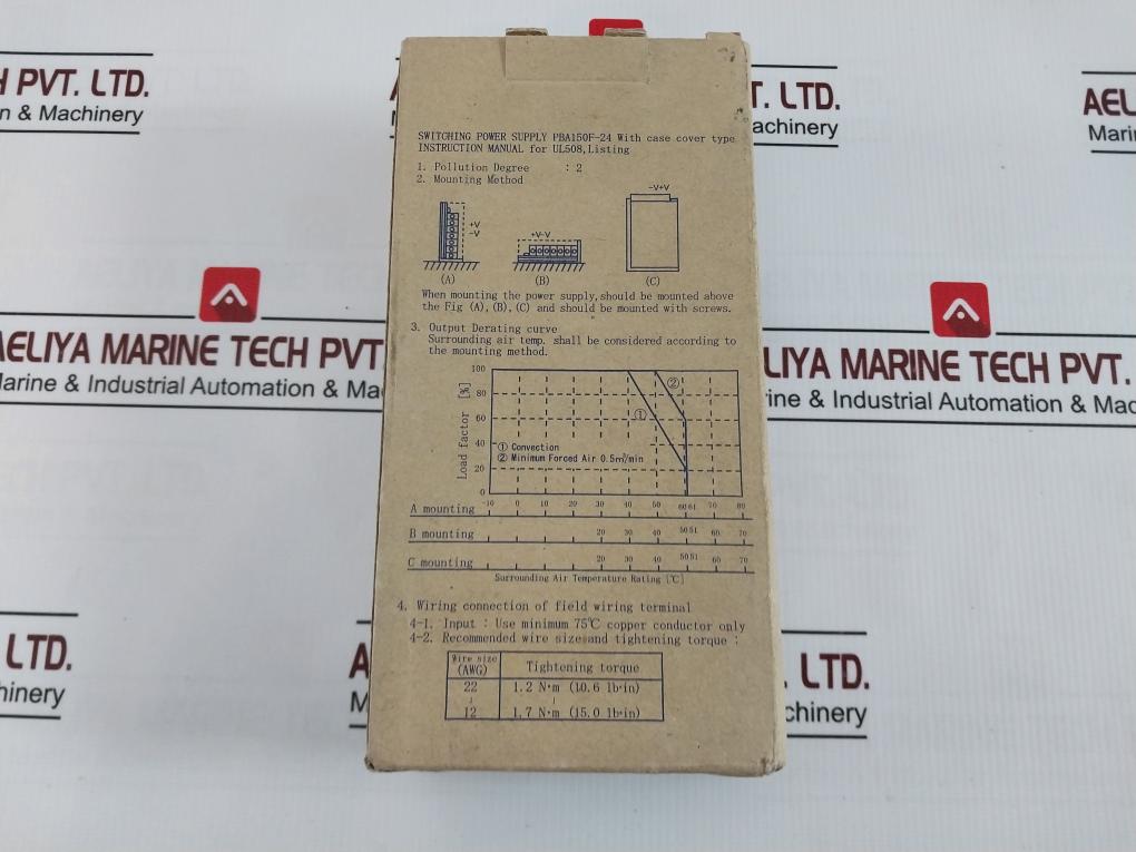 Cosel Pba150F-24 Pba Series Switching Power Supply Module Ac100-240V 50–60Hz