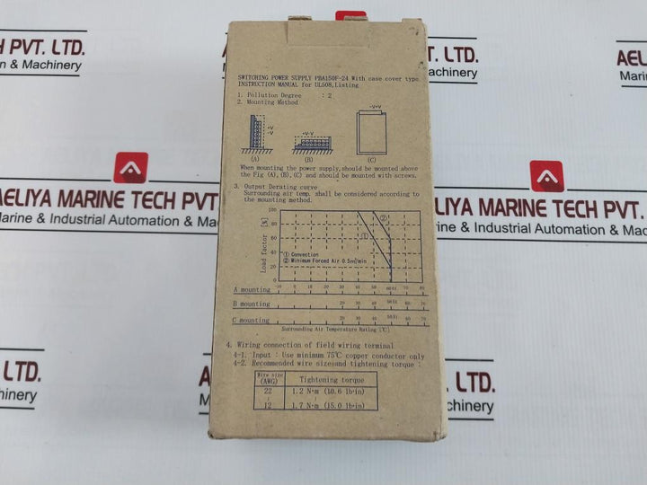 Cosel Pba150F-24 Pba Series Switching Power Supply Module Ac100-240V 50–60Hz